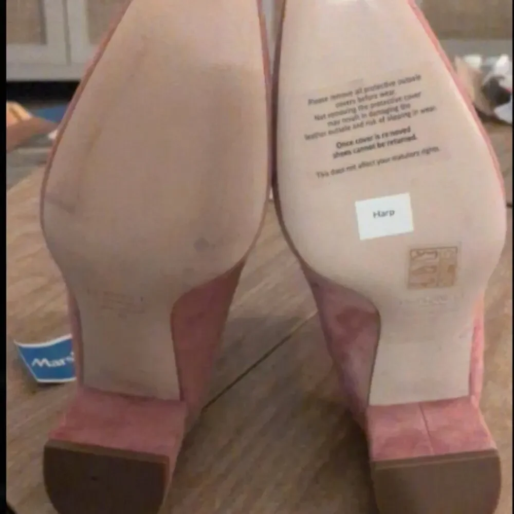 NWT L.K. Bennett Harp Pink Suede Ankle Boots - Square Toe - Size 37 EU / size 7